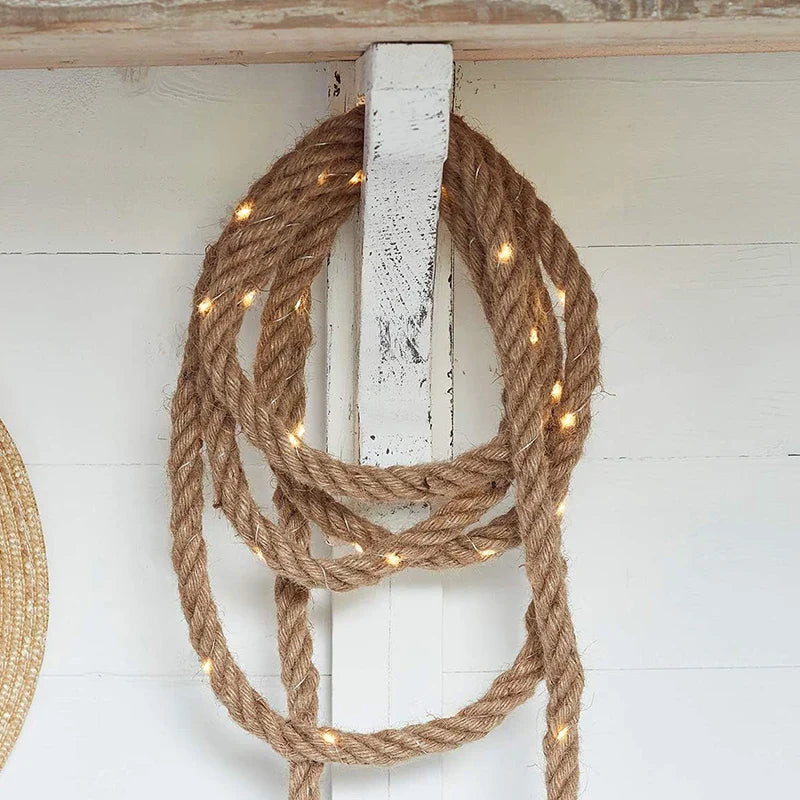 touw hanglamp rustiek ontwerp