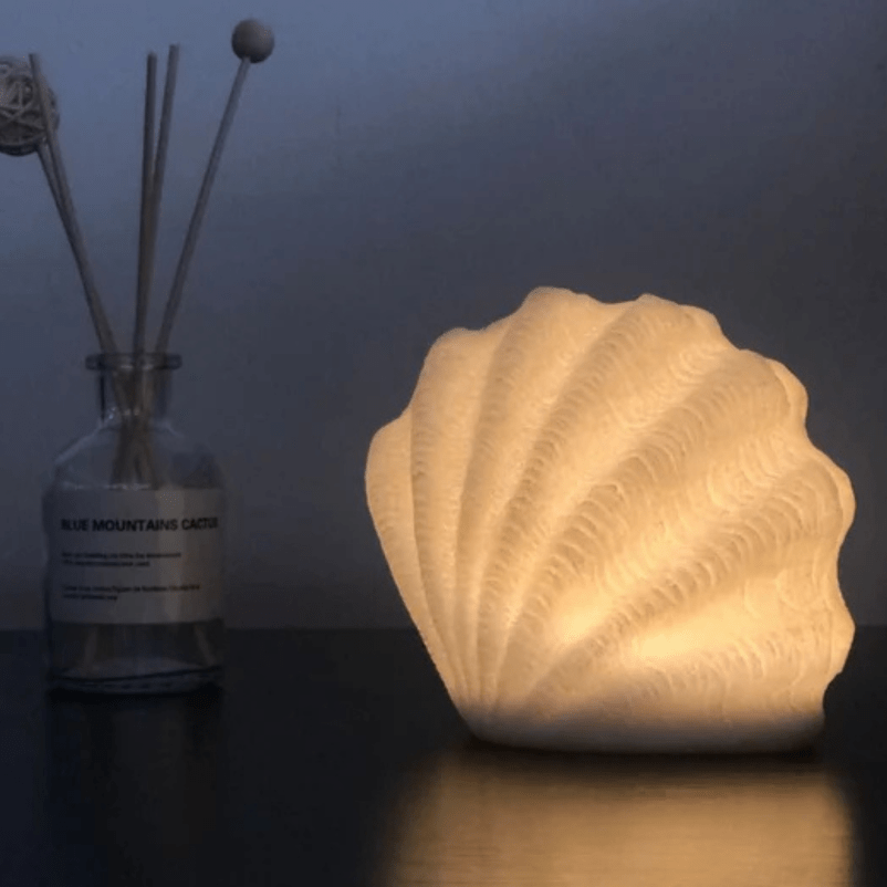 schelpen nachtlampje warmwit