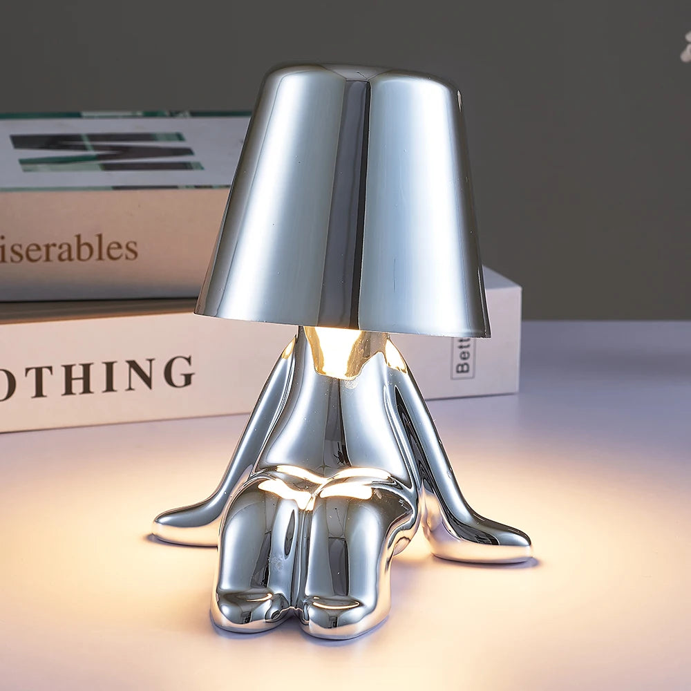 led tafellamp in menselijke vorm