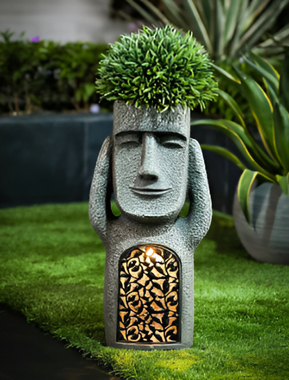 Moderne paascadecoratie van hars
