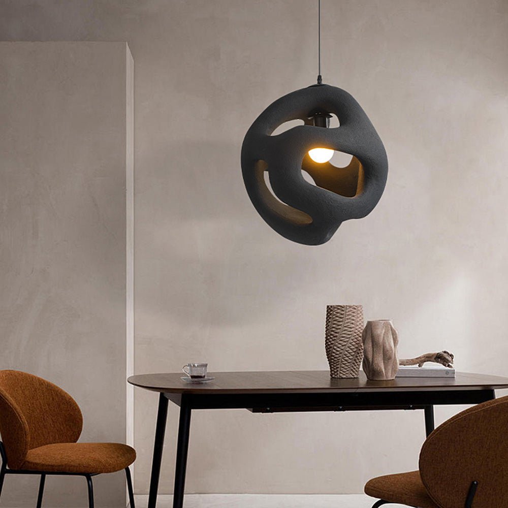 elegante wabi sabi hanglamp voor een rustieke sfeer