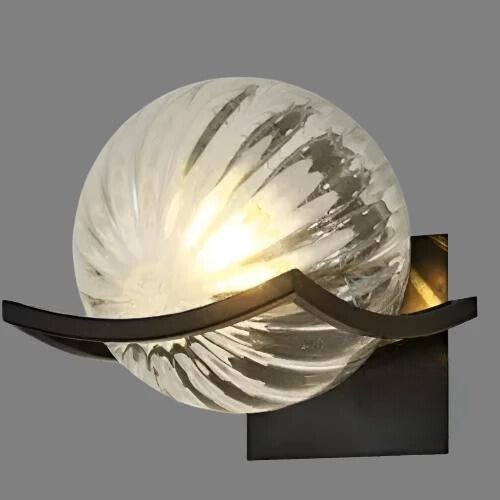 stijlvolle moderne led wandlamp van glas