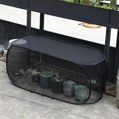 Opvouwbaar plantenbeschermingsnet voor tuinbedden