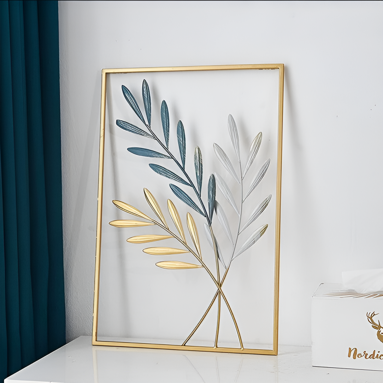 metalen wanddecoratie scandinavisch design