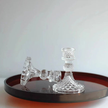 Set van 6 Kandelaren van Kristalglas