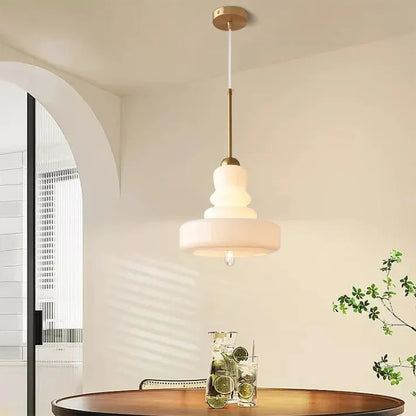 Stijlvolle Bauhaus Kalebas Glazen Hanglamp voor een Modern Accent