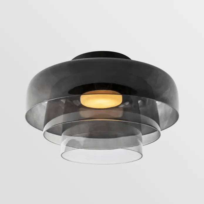 verfijnde scandinavische design plafondlamp met een creatieve middeleeuwse glazen touch