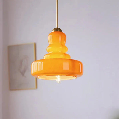 Stijlvolle Bauhaus Kalebas Glazen Hanglamp voor een Modern Accent