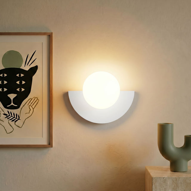 minimalistische kleurrijke wandlamp