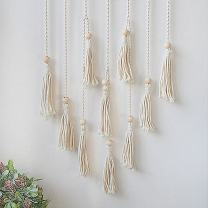 Macramé wandhanger fotodisplayhouder