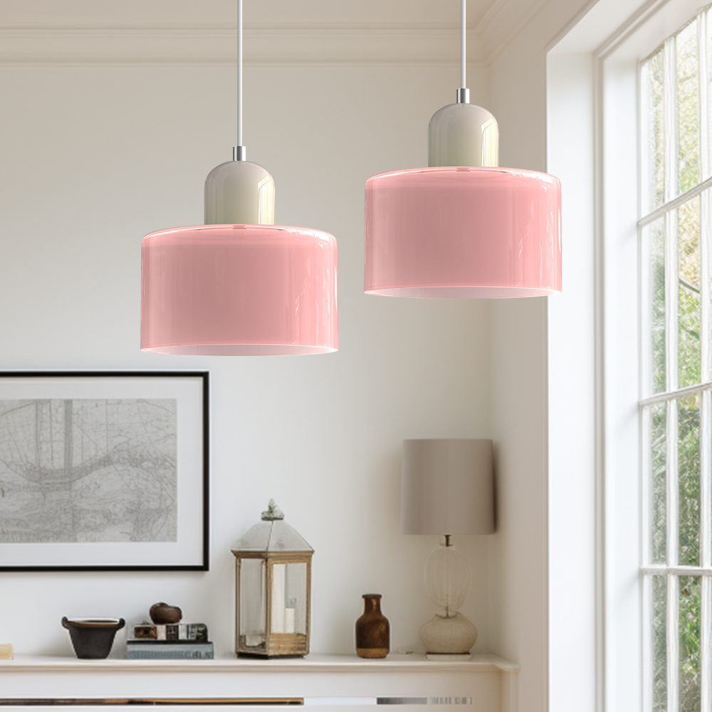 stijlvolle bauhaus glazen hanglamp voor een creatieve sfeer