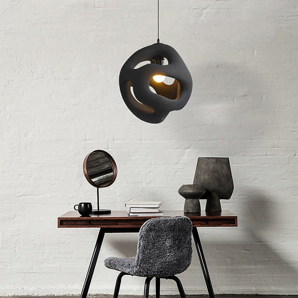 elegante wabi sabi hanglamp voor een rustieke sfeer