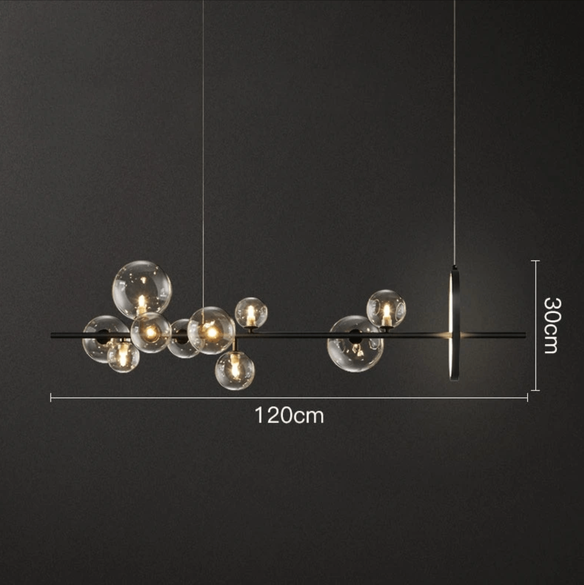 macrocosm | elegante hanglamp van handgeblazen glas