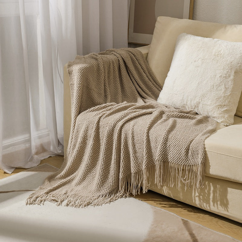 woondeken met scandinavisch strependesign