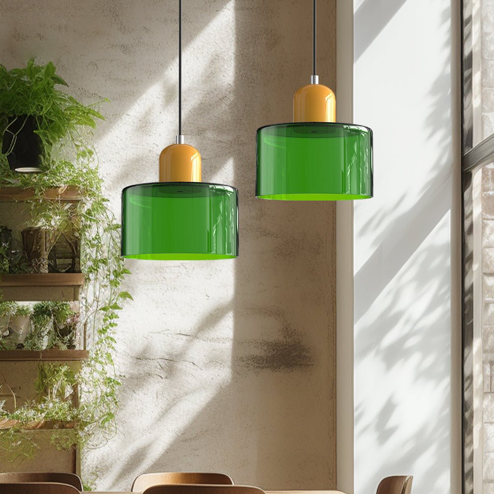 stijlvolle bauhaus glazen hanglamp voor een creatieve sfeer