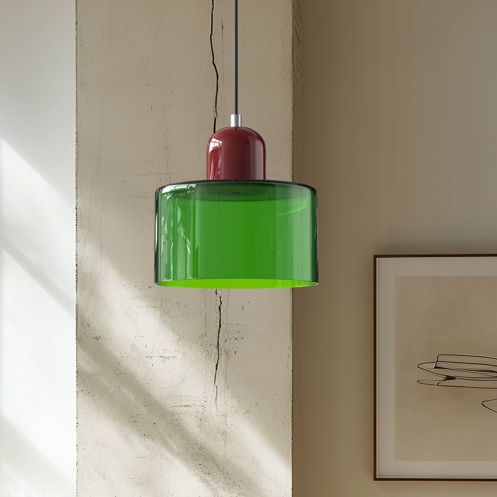 stijlvolle bauhaus glazen hanglamp voor een creatieve sfeer