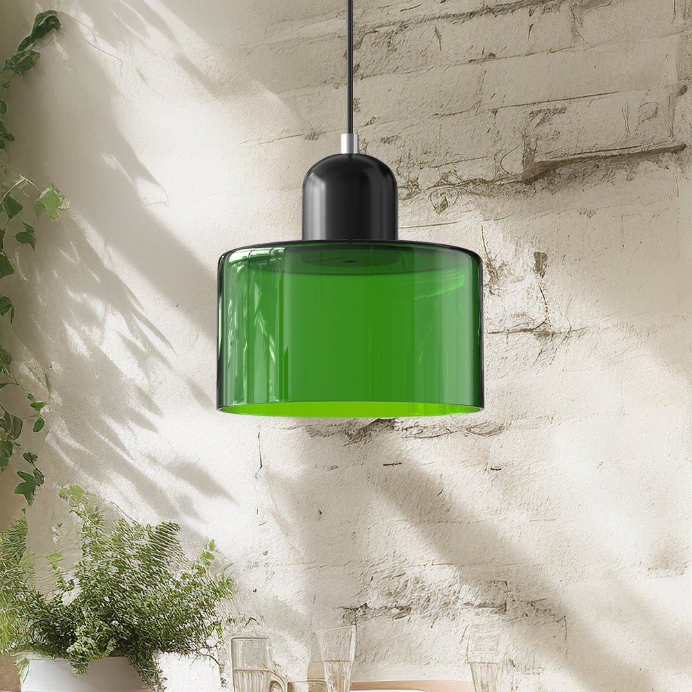 stijlvolle bauhaus glazen hanglamp voor een creatieve sfeer