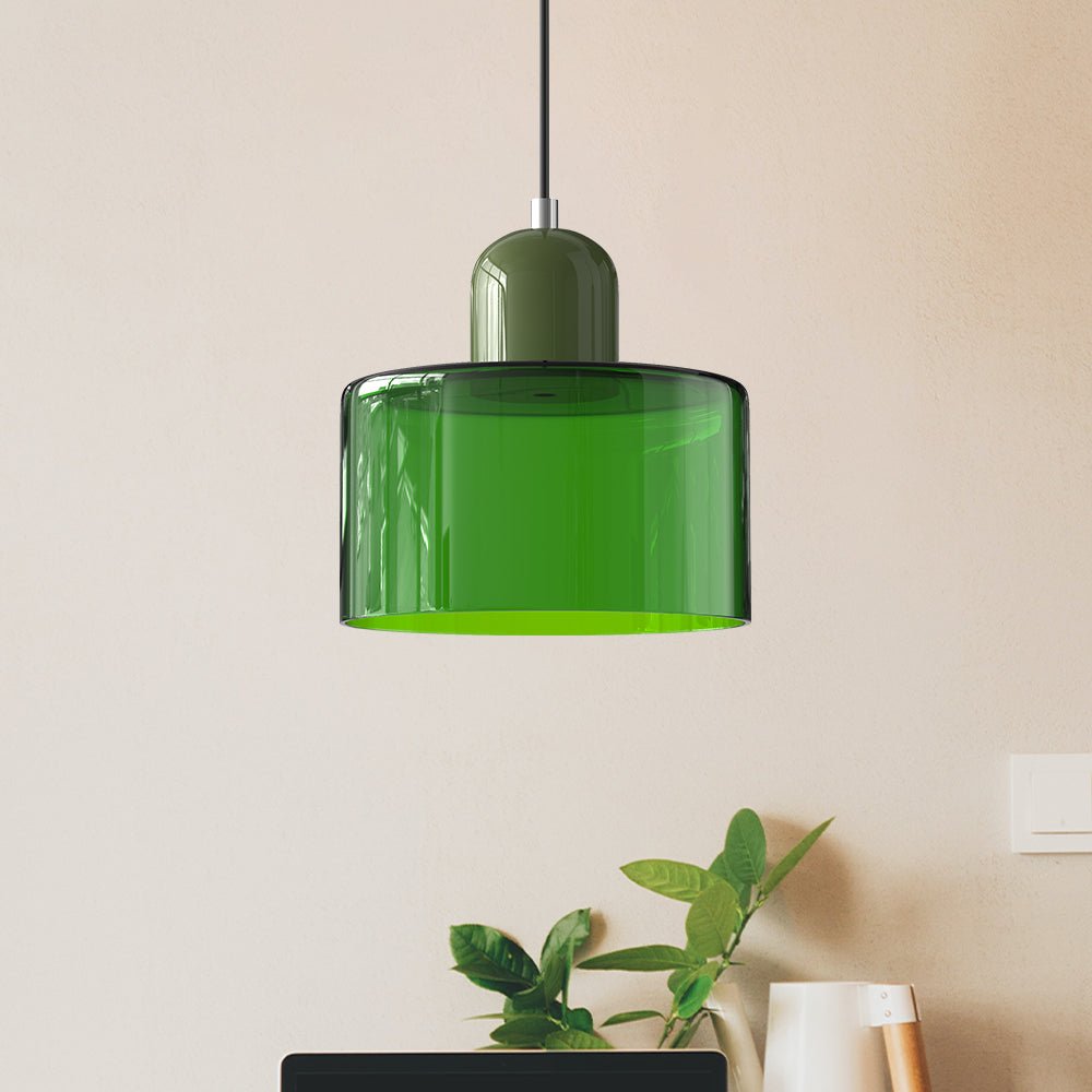 stijlvolle bauhaus glazen hanglamp voor een creatieve sfeer