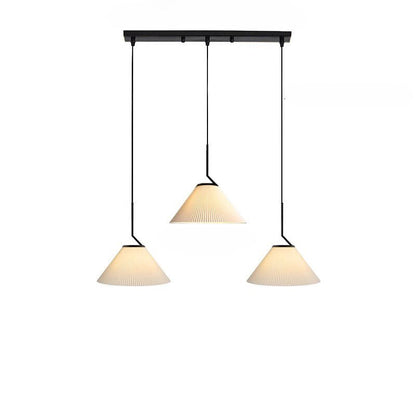 Stijlvolle Nordic Geplooide Crème Hanglamp voor een Elegante Sfeer