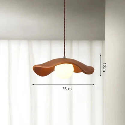 Unieke Wabi Sabi eetkamer hanglamp met prachtige lotusbladeren