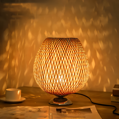 Geweven Bamboe Hanglamp