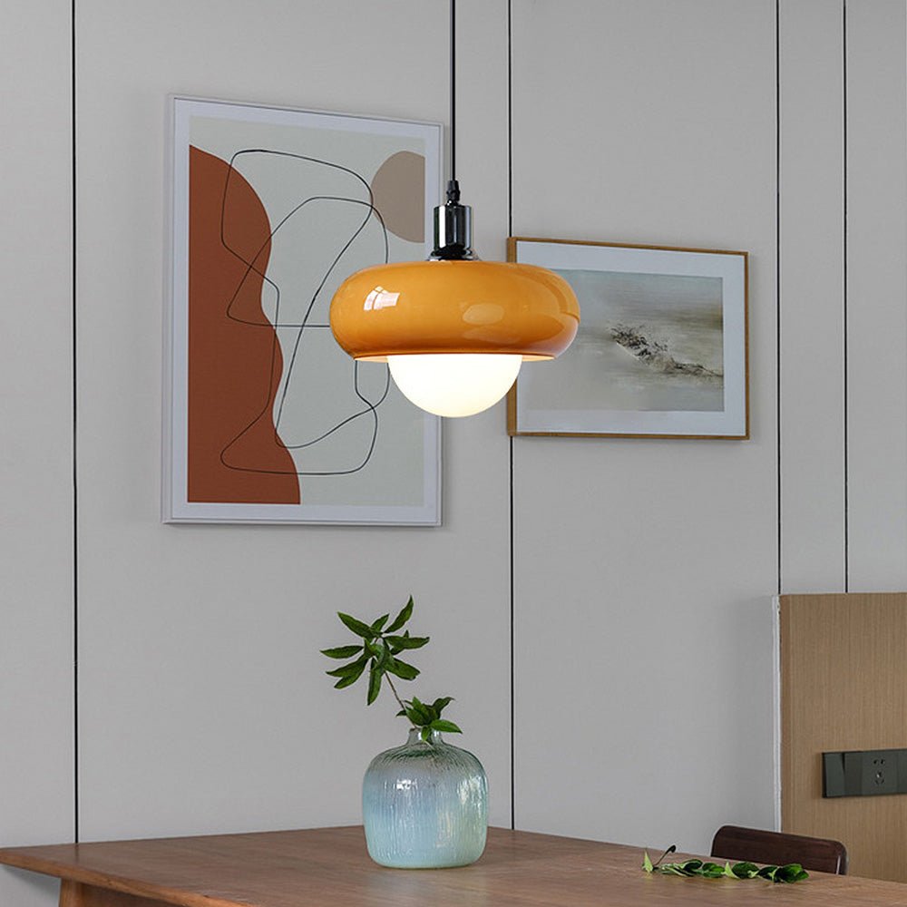 stijlvolle bauhaus koffie glazen hanglamp voor een tijdloze sfeer