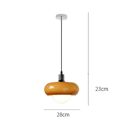 Stijlvolle Bauhaus Koffie Glazen Hanglamp voor een Tijdloze Sfeer