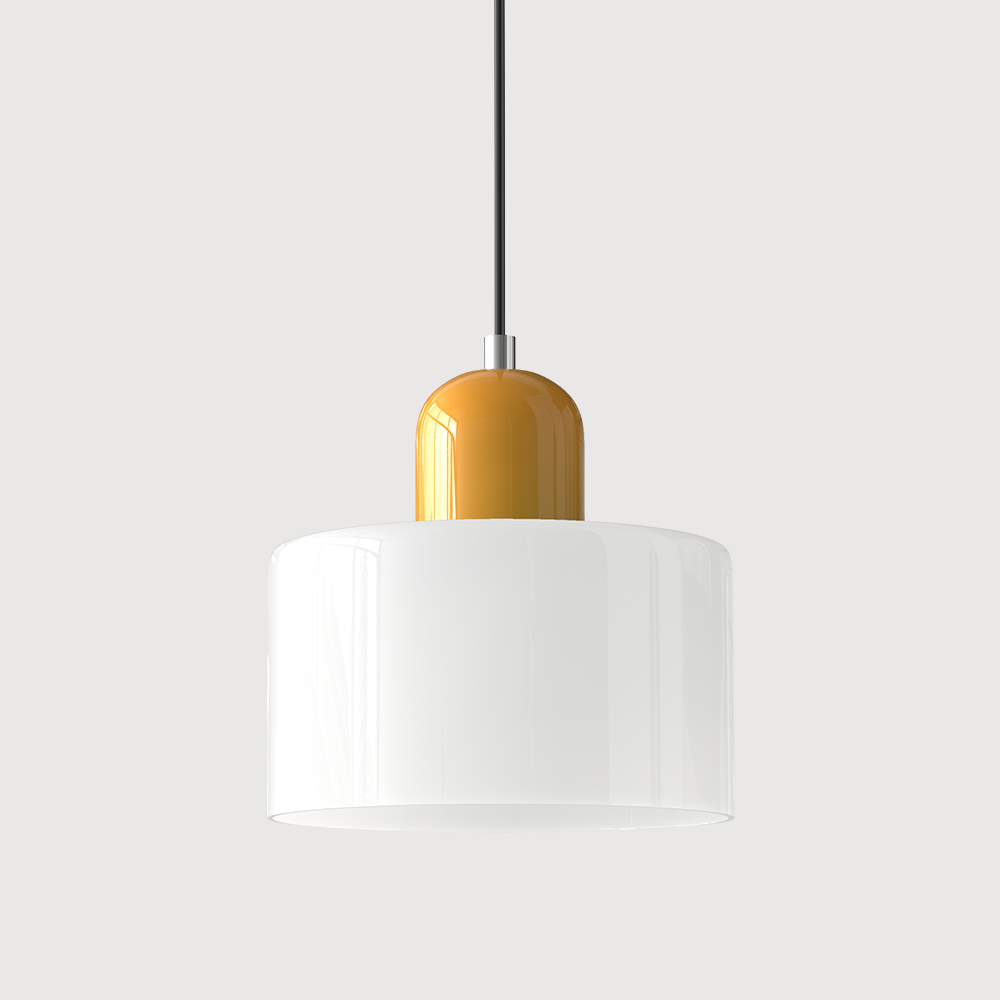 stijlvolle bauhaus glazen hanglamp voor een creatieve sfeer