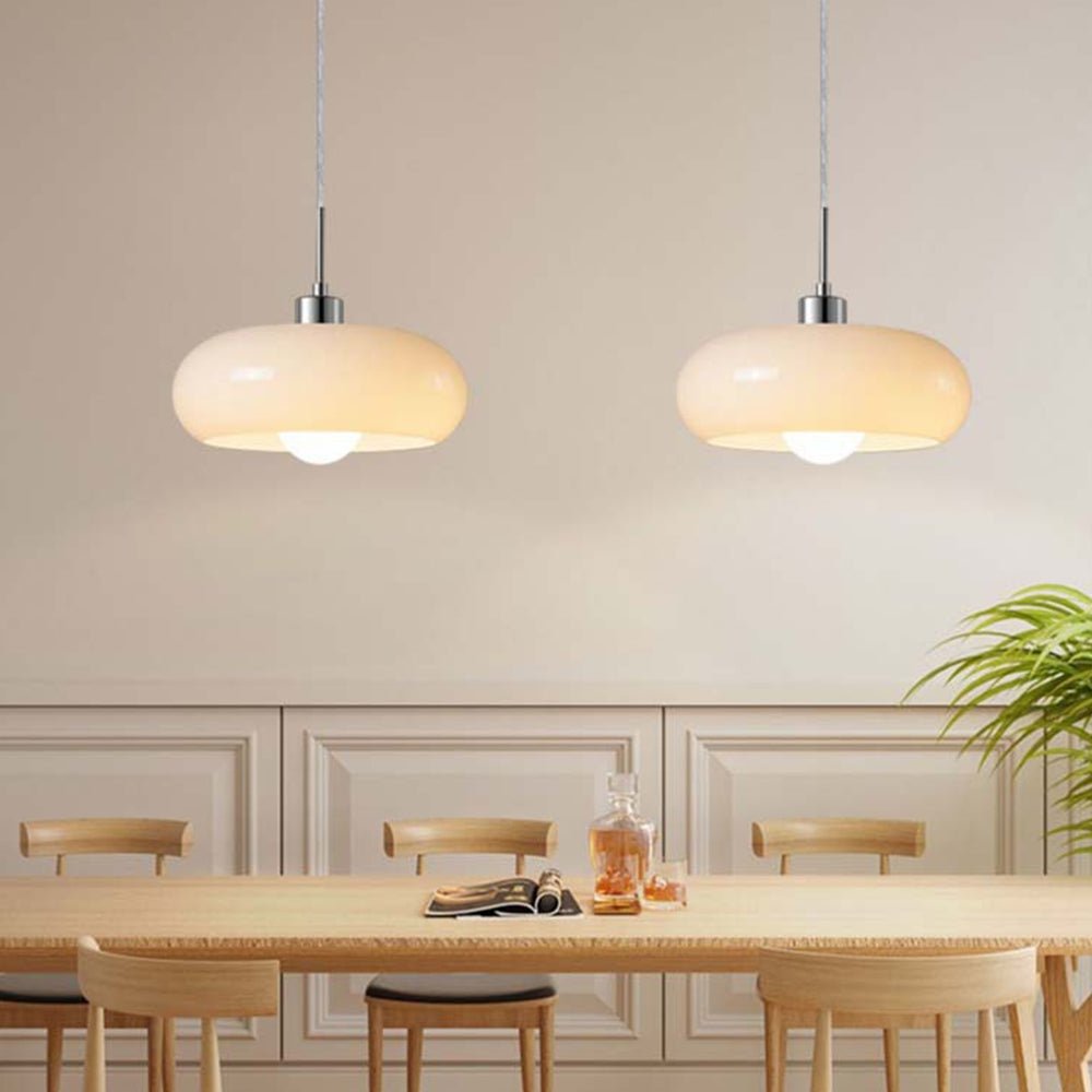 elegant hailie glazen hanglamp in broodvorm