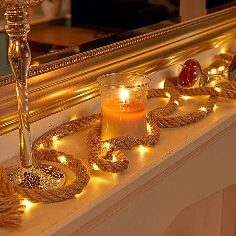 touw hanglamp rustiek ontwerp