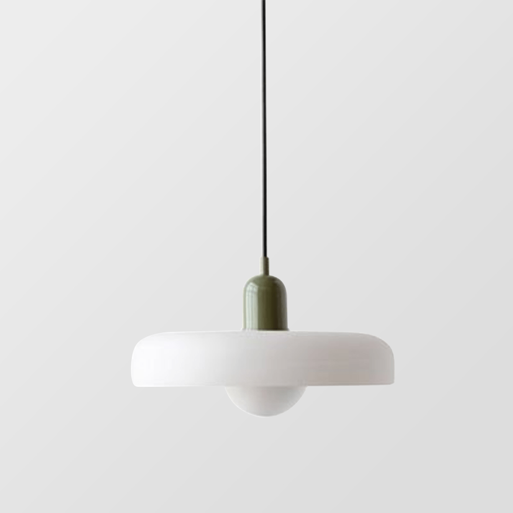 stijlvolle bauhaus hanglamp van elegante kleurige glas