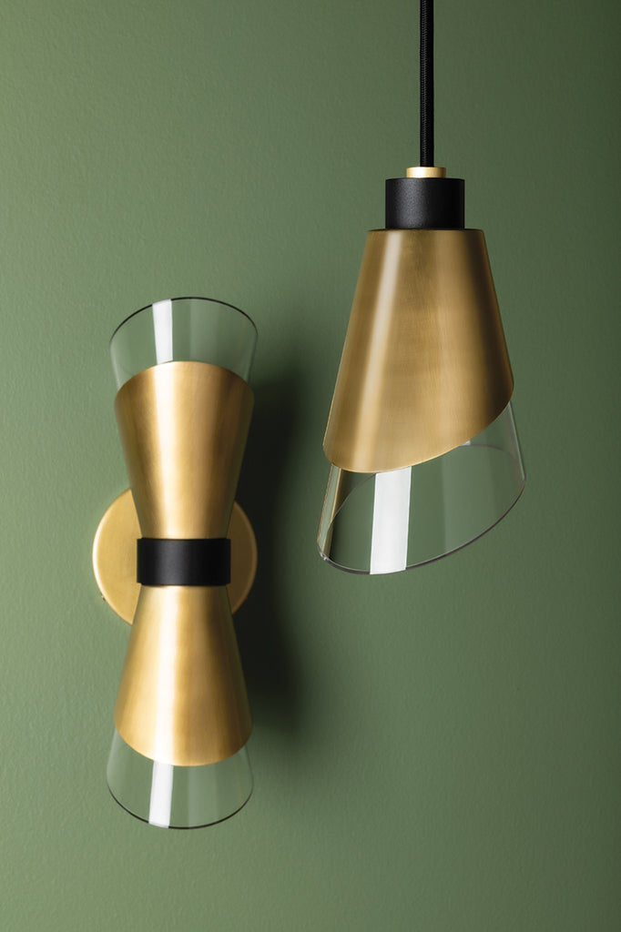 2 light wall sconce