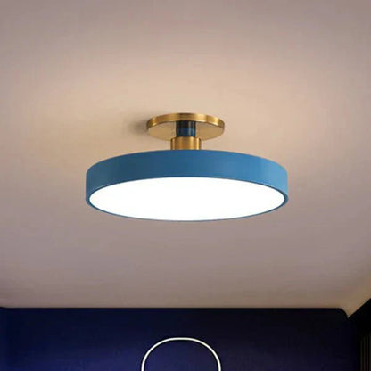 Stijlvolle Scandinavische Ronde Flush Mount LED Plafondlamp van Acryl voor Slaapkamer