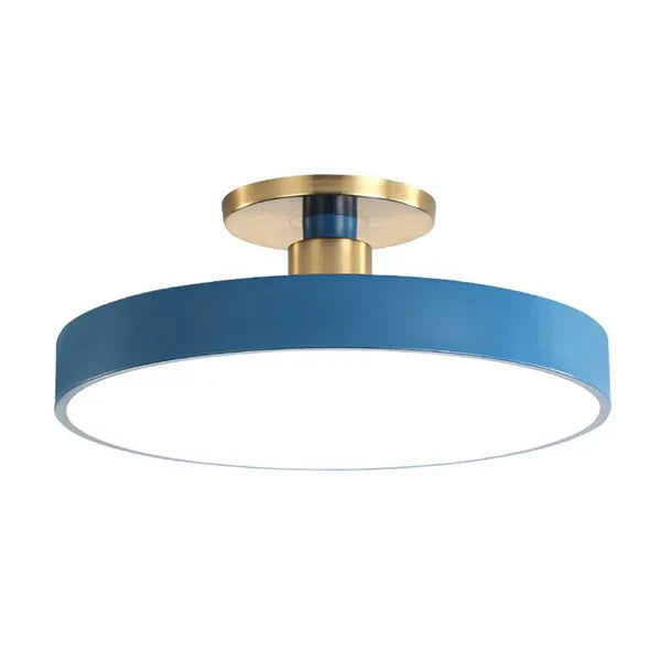 stijlvolle scandinavische ronde flush mount led plafondlamp van acryl voor slaapkamer