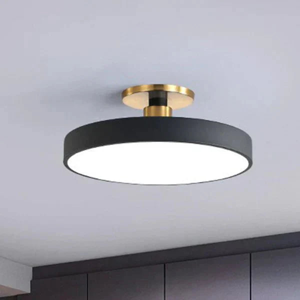 stijlvolle scandinavische ronde flush mount led plafondlamp van acryl voor slaapkamer