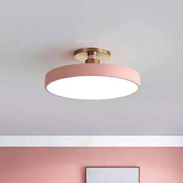 stijlvolle scandinavische ronde flush mount led plafondlamp van acryl voor slaapkamer