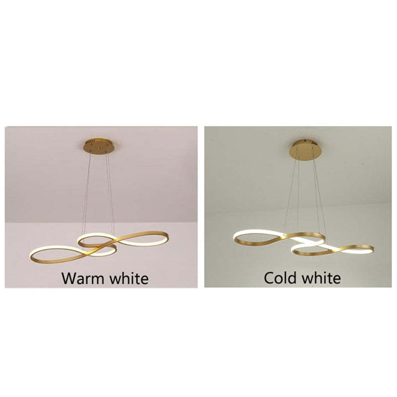 stijlvolle led hanglamp met muzieknotenschema