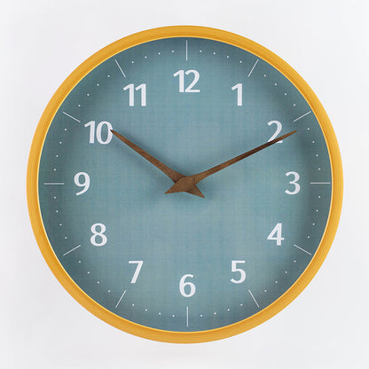 Wandklok Van Bamboe Met Stil Quartz Uurwerk