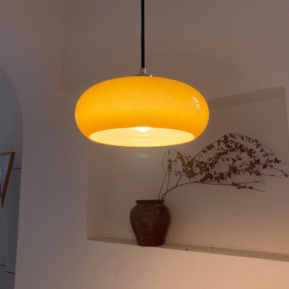 elegant hailie glazen hanglamp in broodvorm