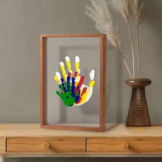 Speelkleed met herinneringslijst en afdrukklei voor hand- en voetafdrukjes van baby