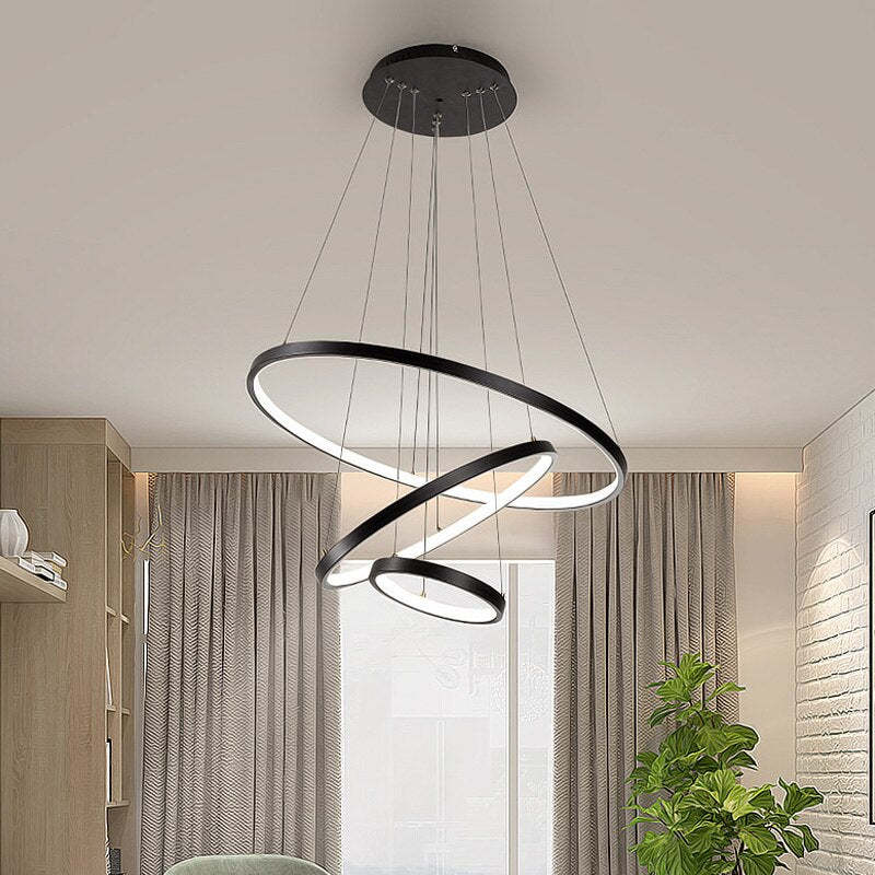 yumanira | elegante moderne plafondlamp met 3 stralende ringen