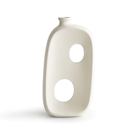keramische holle vaas abstract ontwerp