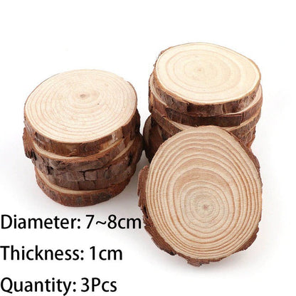 Houten Plankjes Onderzetters Natuurlijk Hout Set van 4
