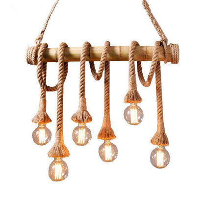 Vintage ontwerp touw hanglamp