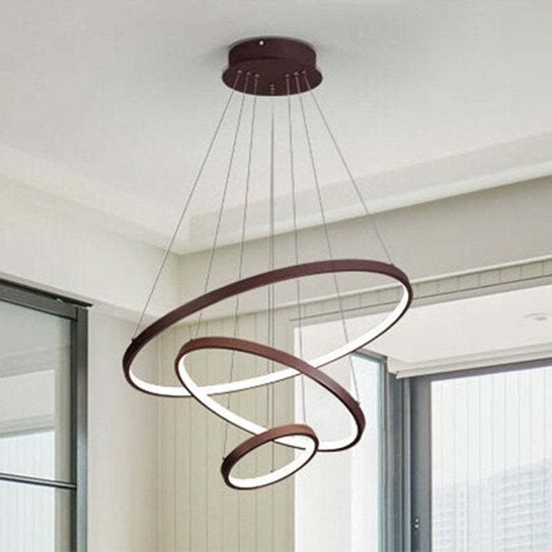 yumanira | elegante moderne plafondlamp met 3 stralende ringen