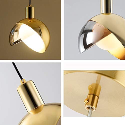 stijlvolle moderne gouden glazen hanglamp voor een elegante sfeer