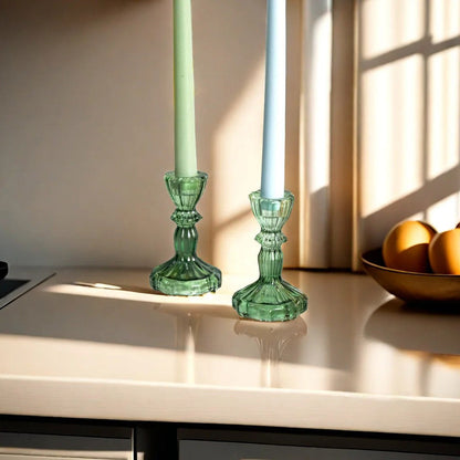 Set van 6 Kandelaren van Kristalglas