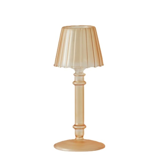 glazen kandelaar frans vintage ontwerp