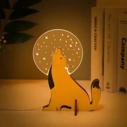 Houten Led Tafellamp Voor Sfeerverlichting