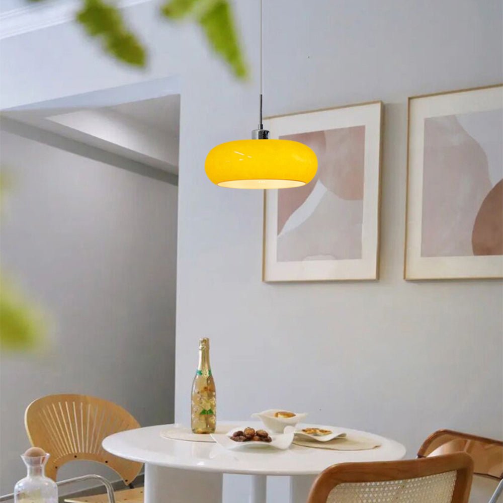 elegant hailie glazen hanglamp in broodvorm